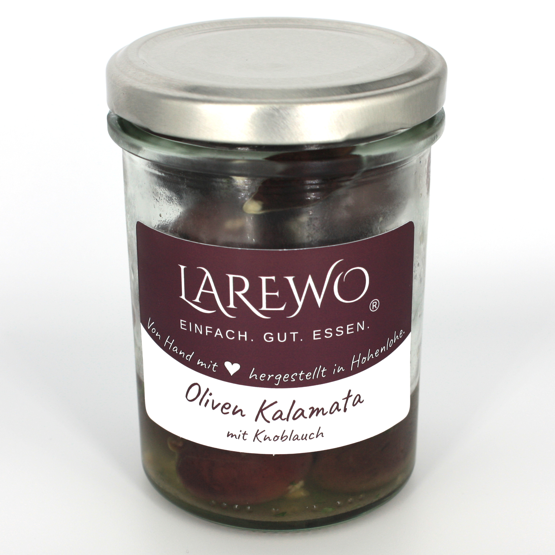 Oliven Kalamata mit Knoblauch 150 g