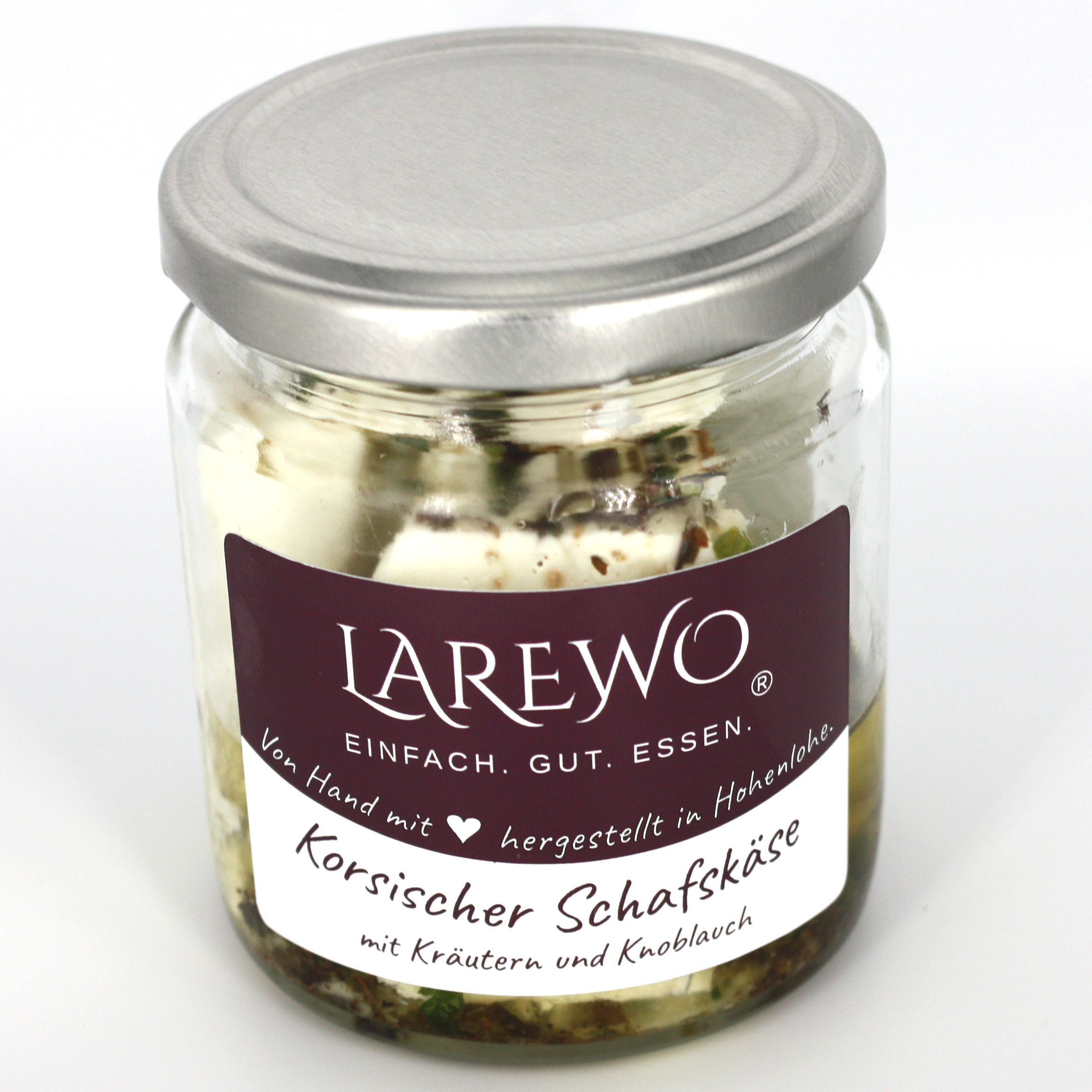 Korsischer Schafskäse in Öl mit Knoblauch 150 g