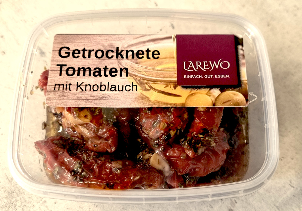 Getrocknete Tomaten mit Knoblauch 150 g
