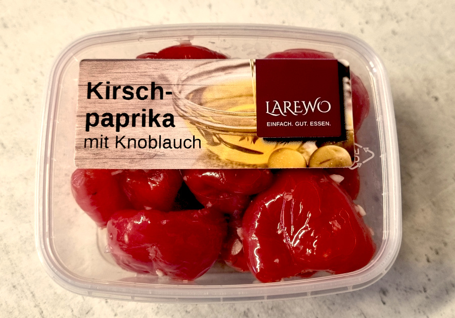 Kirschpaprika mit Knoblauch 150 g