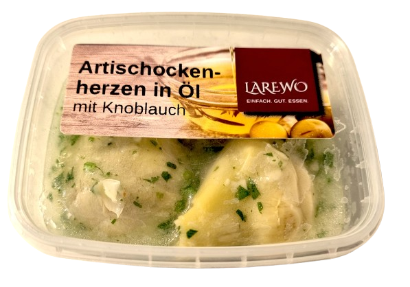 Artischockenherzen mit Knoblauch 150 g